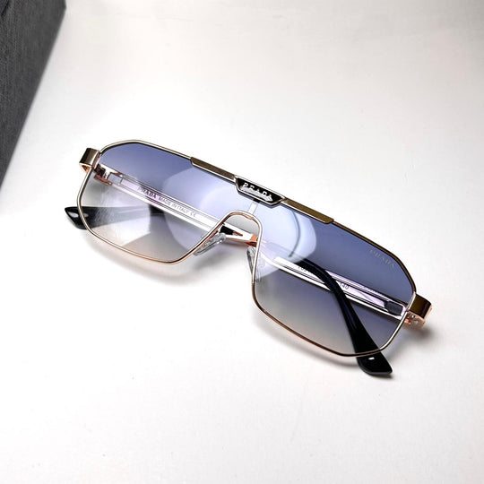 Prada Shield PR A53S 091 - Blue Smoke Gradient - Giiz store