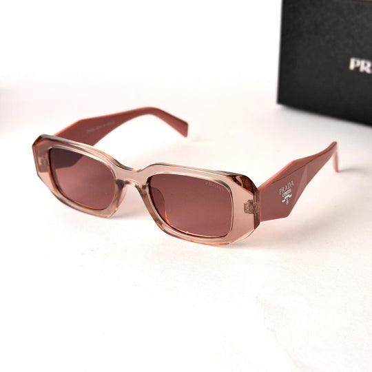 PRADA Symbole Rectangle – Crystal Taupe Pink - Giiz store
