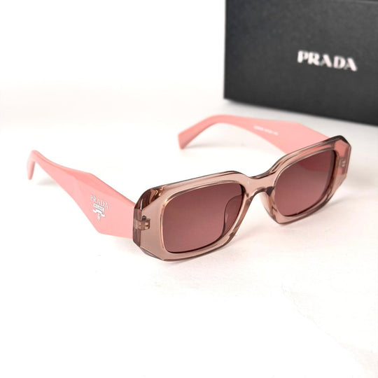 PRADA Symbole Rectangle – Crystal Taupe Pink - Giiz store