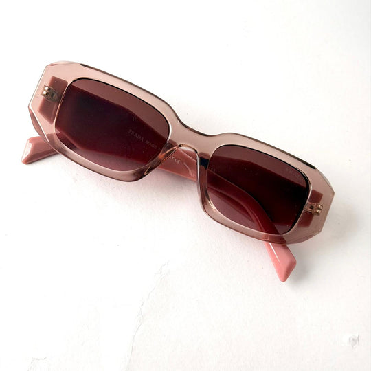 PRADA Symbole Rectangle – Crystal Taupe Pink - Giiz store