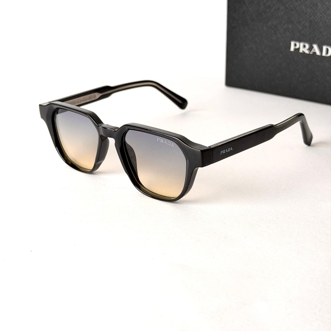 PRADA Symbole Square – Black Brown Gradient - Giiz store