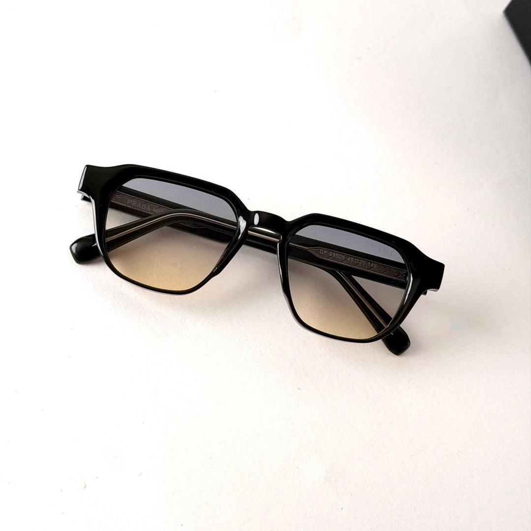 PRADA Symbole Square – Black Brown Gradient - Giiz store