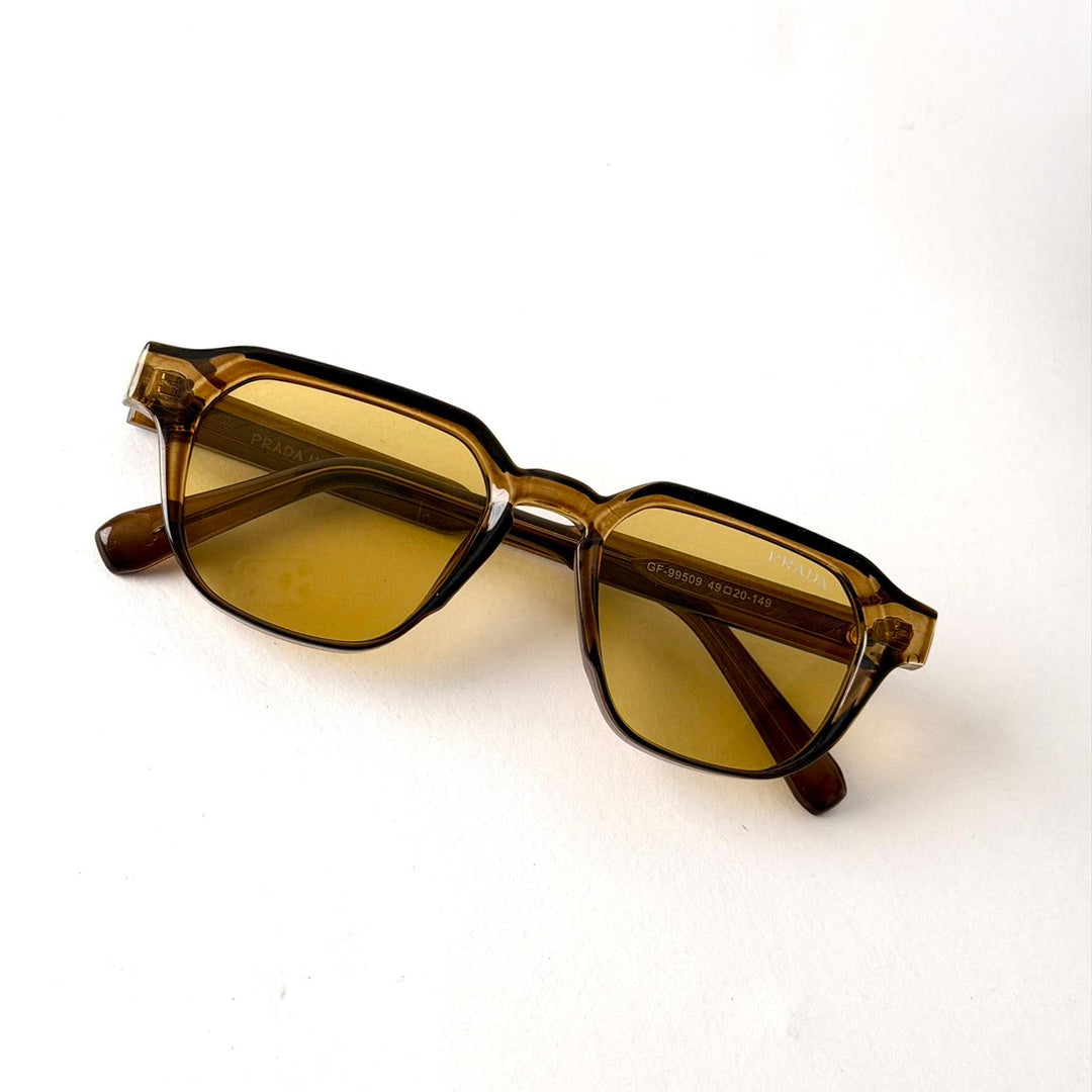 PRADA Symbole Square – Crystal Olive Amber - Giiz store
