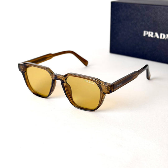 PRADA Symbole Square – Crystal Olive Amber - Giiz store