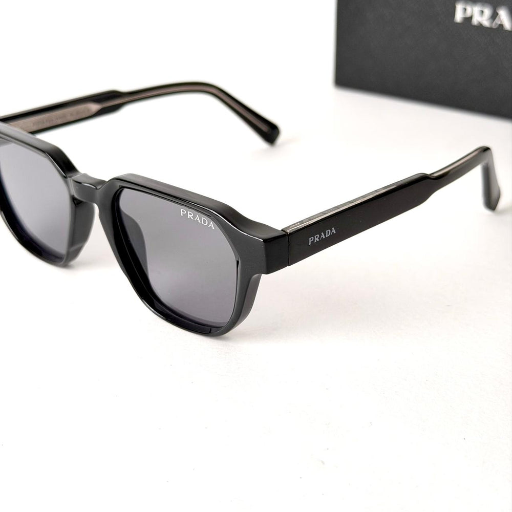 PRADA Symbole Square – Matte Black Grey - Giiz store