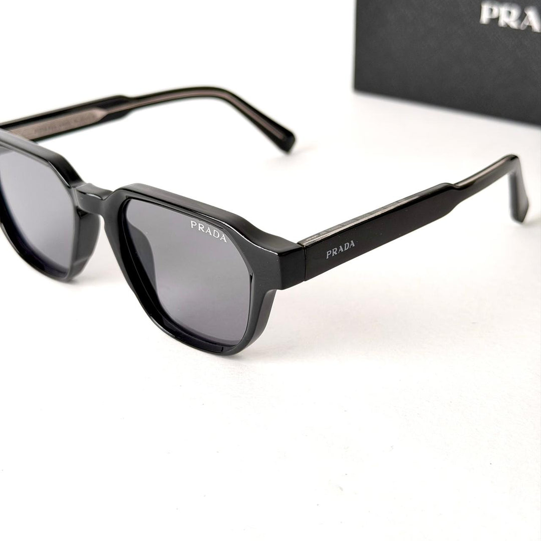 PRADA Symbole Square – Matte Black Grey - Giiz store