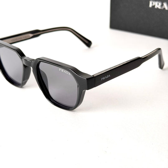 PRADA Symbole Square – Matte Black Grey - Giiz store