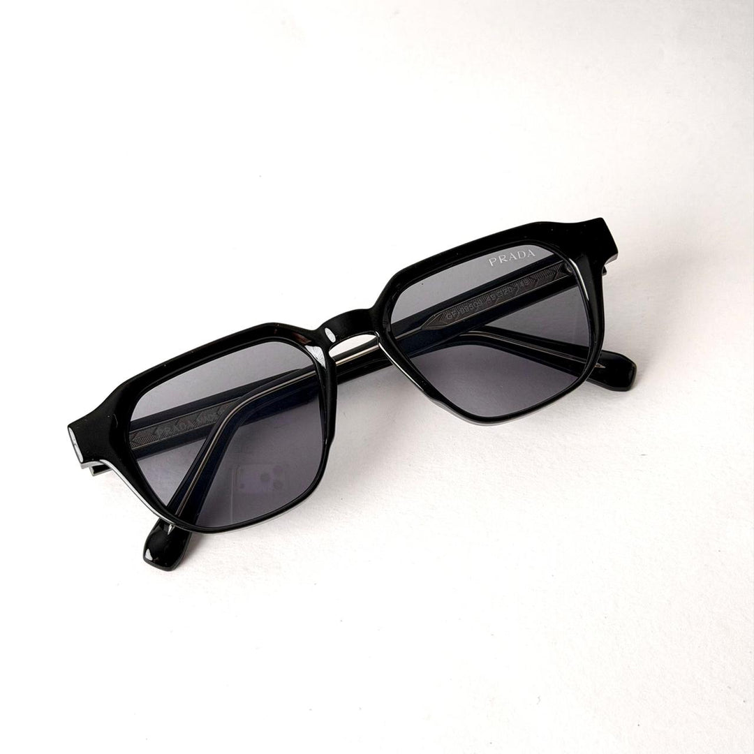 PRADA Symbole Square – Matte Black Grey - Giiz store