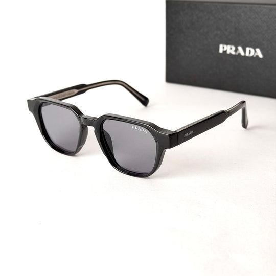 PRADA Symbole Square – Matte Black Grey - Giiz store