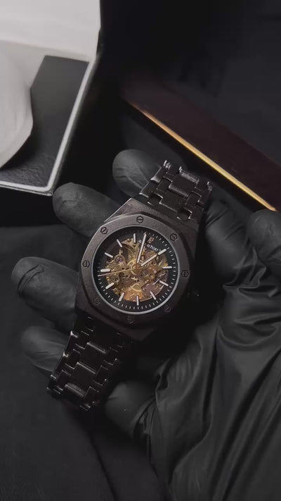 Audemars Piguet Skeleton Automatic for Him – Matte Black Openwork Dial