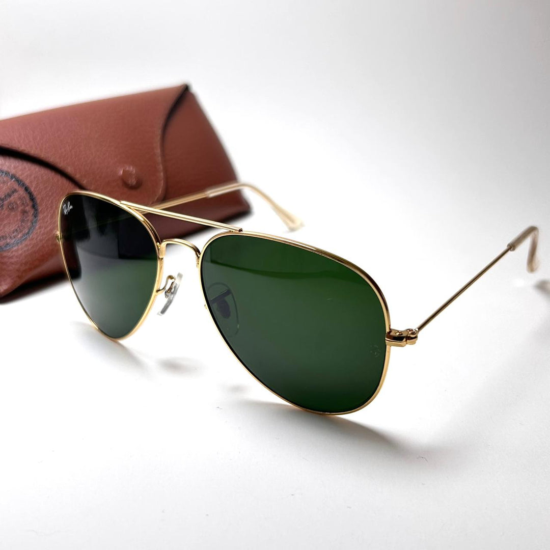 Ray Ban Aviator RB3025 - Golden Oily Green - Giiz store