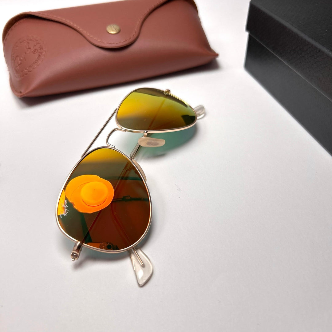 Ray Ban Aviator Small Metal RB3025 - Orange Mirror - Giiz store