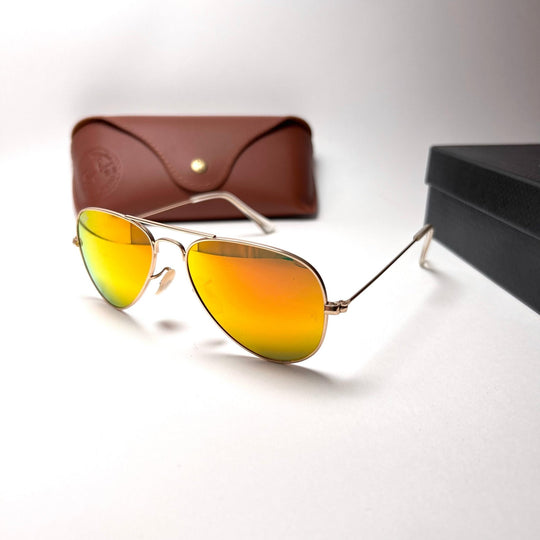 Ray Ban Aviator Small Metal RB3025 - Orange Mirror - Giiz store