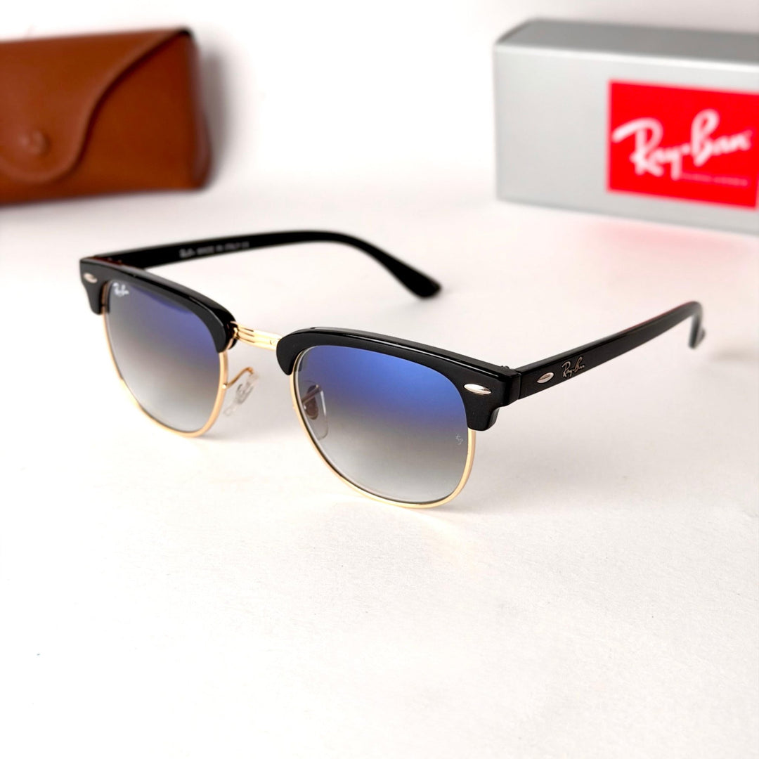 Ray Ban Clubmaster – Black / Blue Gradient Lenses - Giiz store