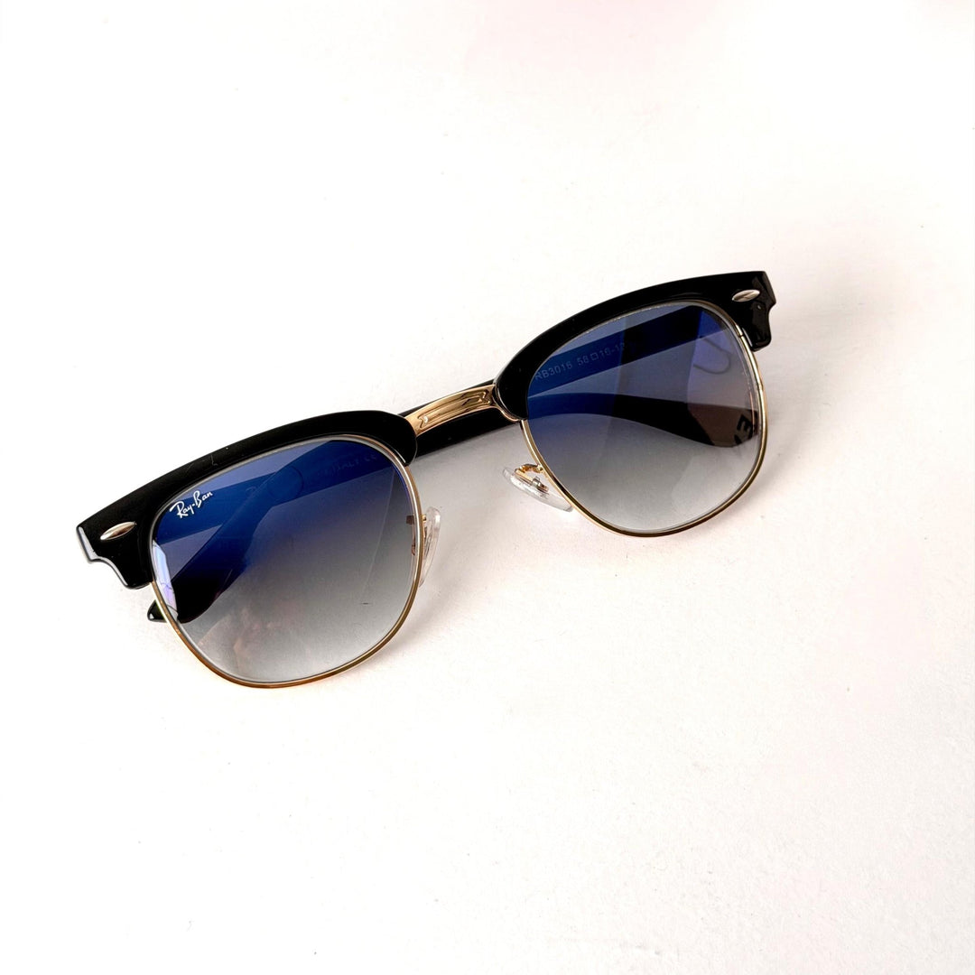 Ray Ban Clubmaster – Black / Blue Gradient Lenses - Giiz store