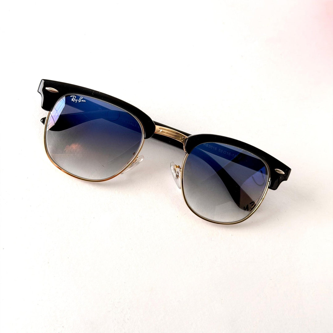 Ray Ban Clubmaster – Black / Blue Gradient Lenses - Giiz store