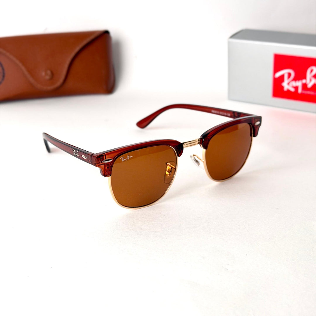 Ray Ban Clubmaster – Brown - Giiz store