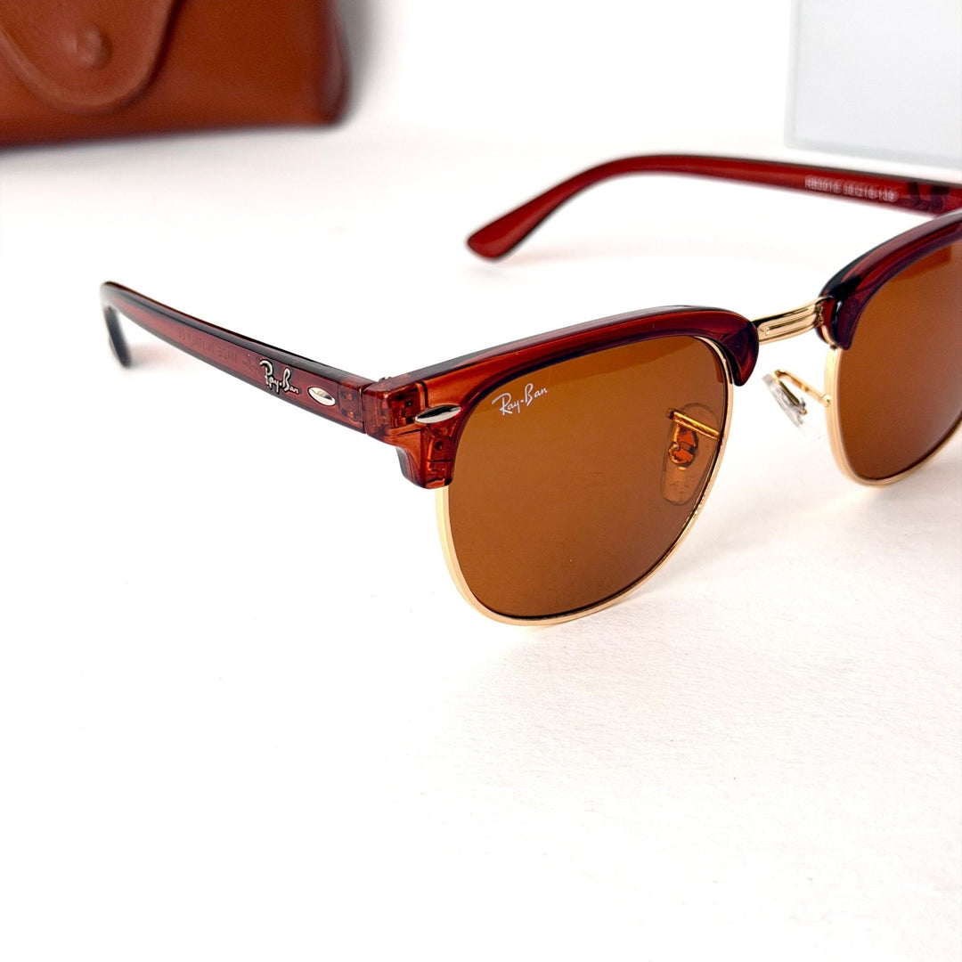 Ray Ban Clubmaster – Brown - Giiz store