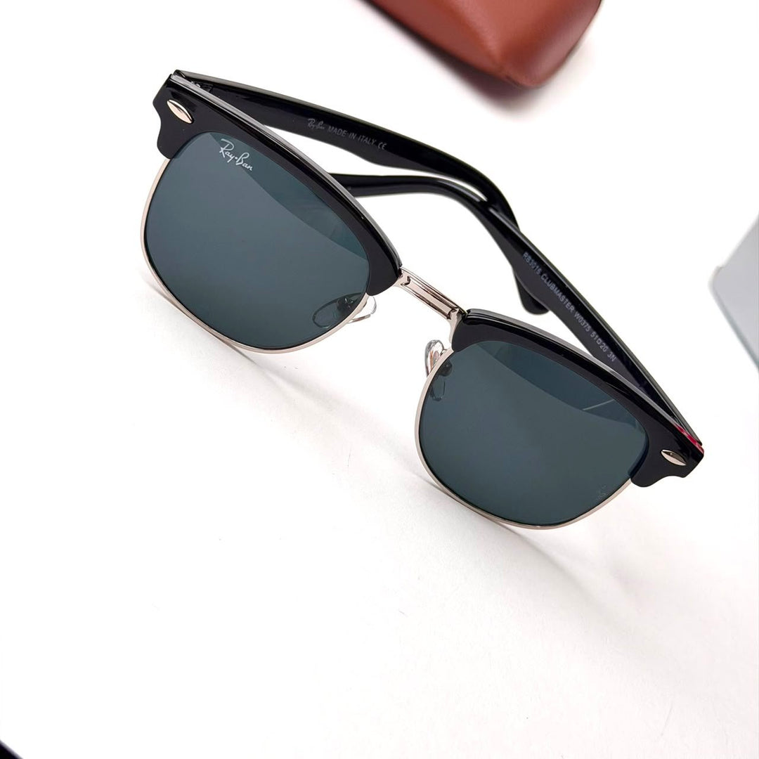 Ray Ban Clubmaster RB3016 – Black Silver - Giiz store