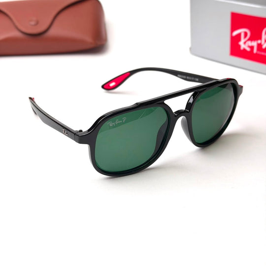Ray Ban Double Bridge Aviator – Black Green - Giiz store