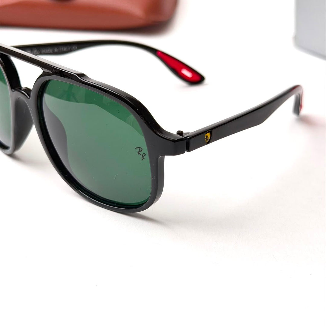 Ray Ban Double Bridge Aviator – Black Green - Giiz store