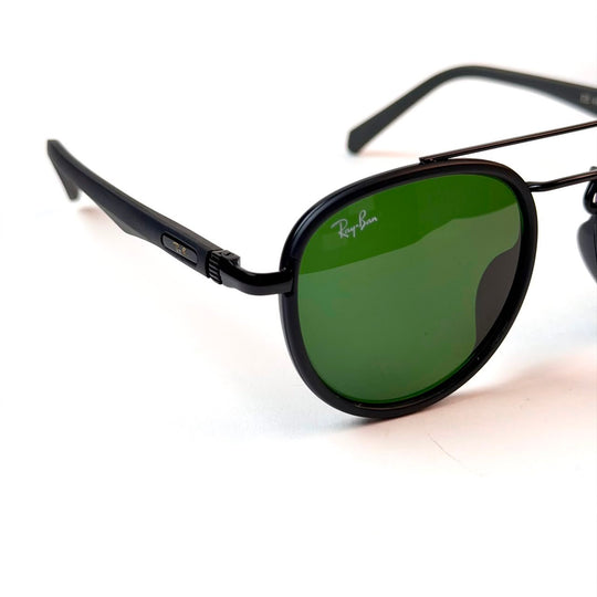 Ray Ban Double Bridge Round – Black Green - Giiz store