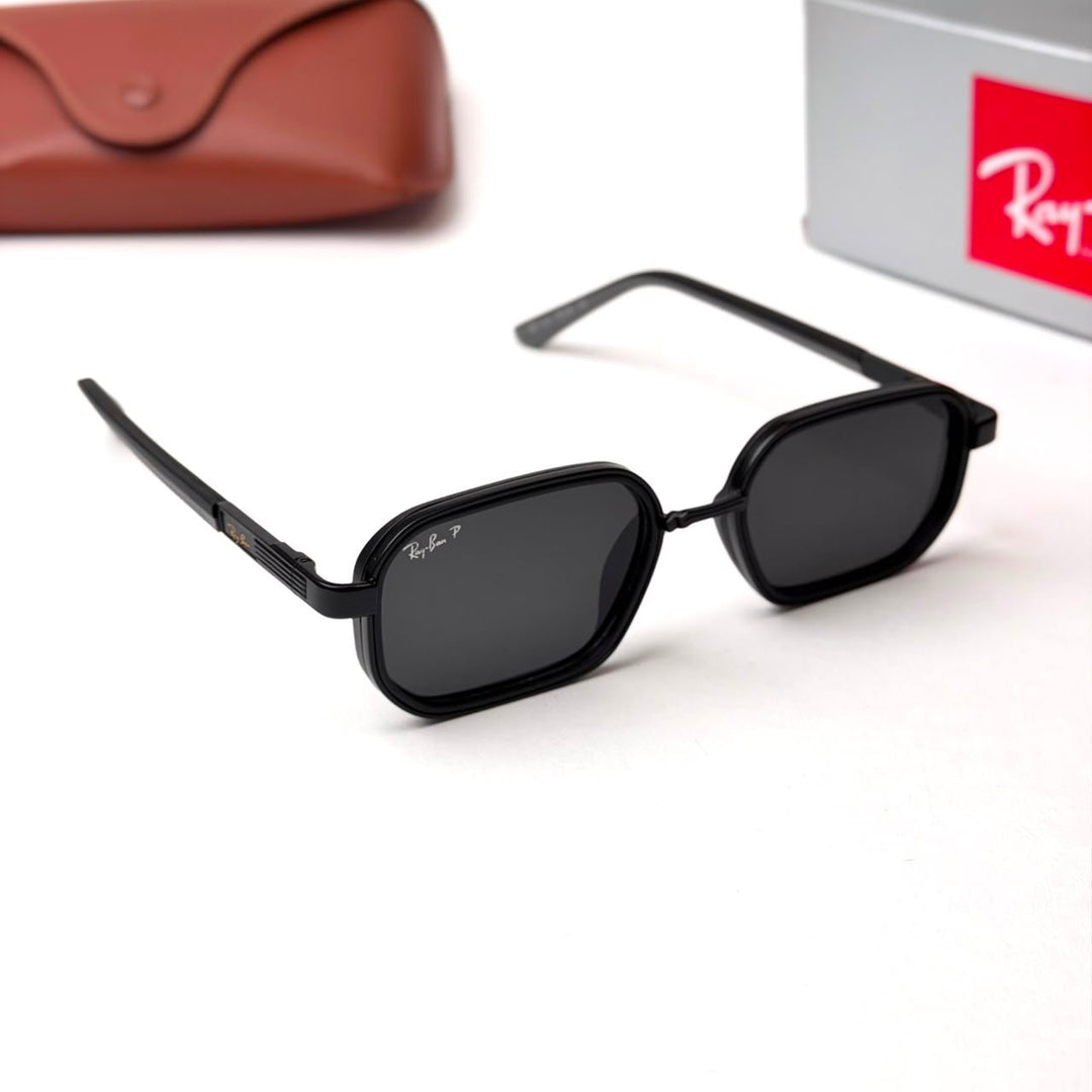 Ray Ban Double Frame Square – Full Black - Giiz store