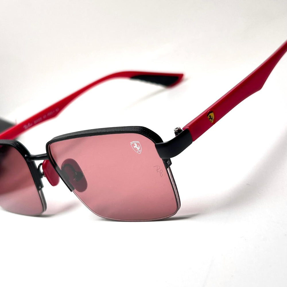 Ray Ban Ferrari Rectangular RB0307 - Red - Giiz store