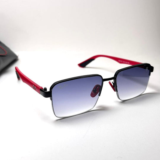 Ray Ban Ferrari Rectangular RB0307 - Red Blue Gradient - Giiz store