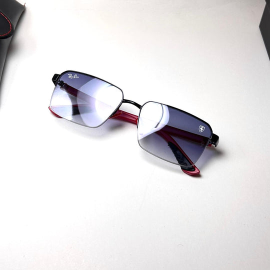Ray Ban Ferrari Rectangular RB0307 - Red Blue Gradient - Giiz store