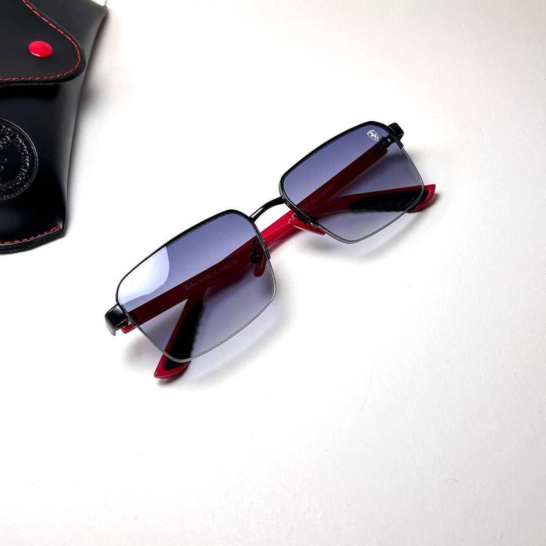 Ray Ban Ferrari Rectangular RB0307 - Red Blue Gradient - Giiz store