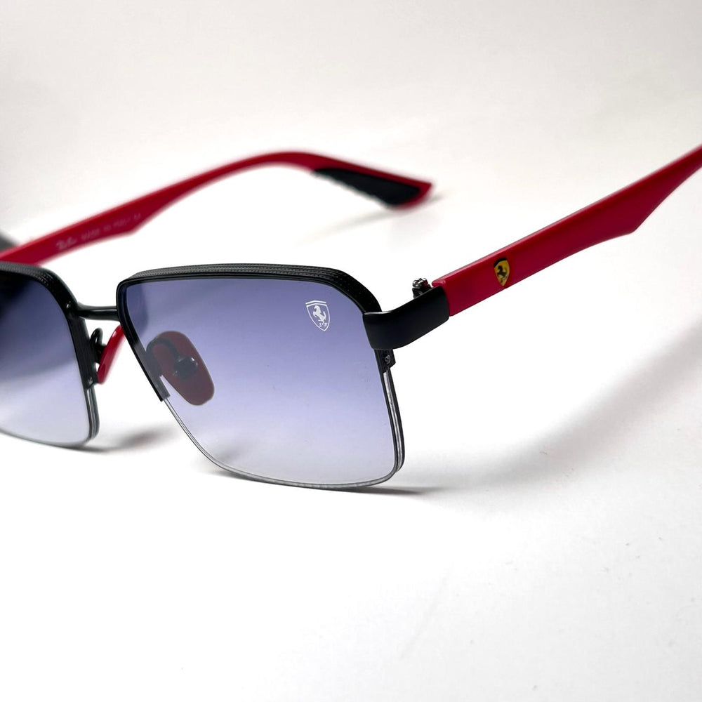 Ray Ban Ferrari Rectangular RB0307 - Red Blue Gradient - Giiz store