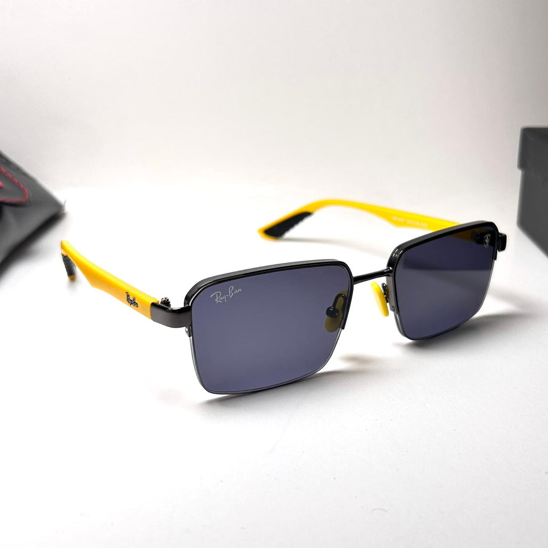 Ray Ban Ferrari Rectangular RB0307 - Yellow Black - Giiz store