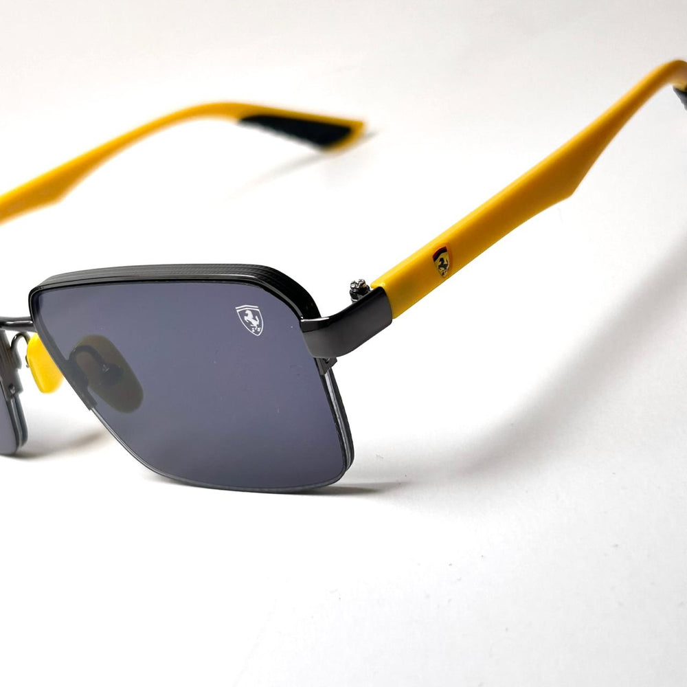 Ray Ban Ferrari Rectangular RB0307 - Yellow Black - Giiz store