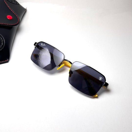 Ray Ban Ferrari Rectangular RB0307 - Yellow Black - Giiz store