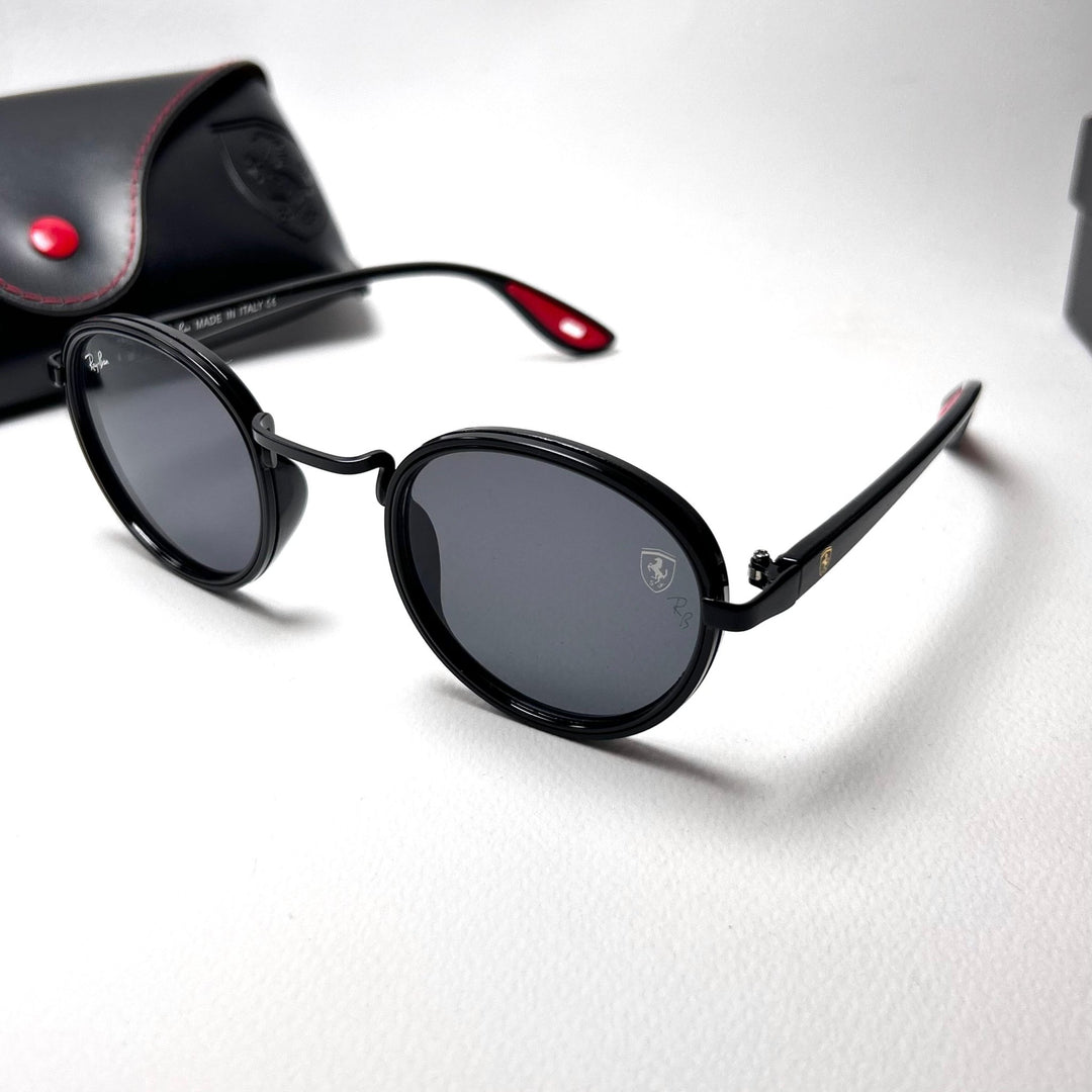 Ray Ban Ferrari Round RB7285 - Black - Giiz store