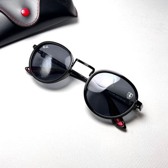 Ray Ban Ferrari Round RB7285 - Black - Giiz store