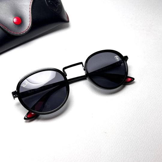 Ray Ban Ferrari Round RB7285 - Black - Giiz store