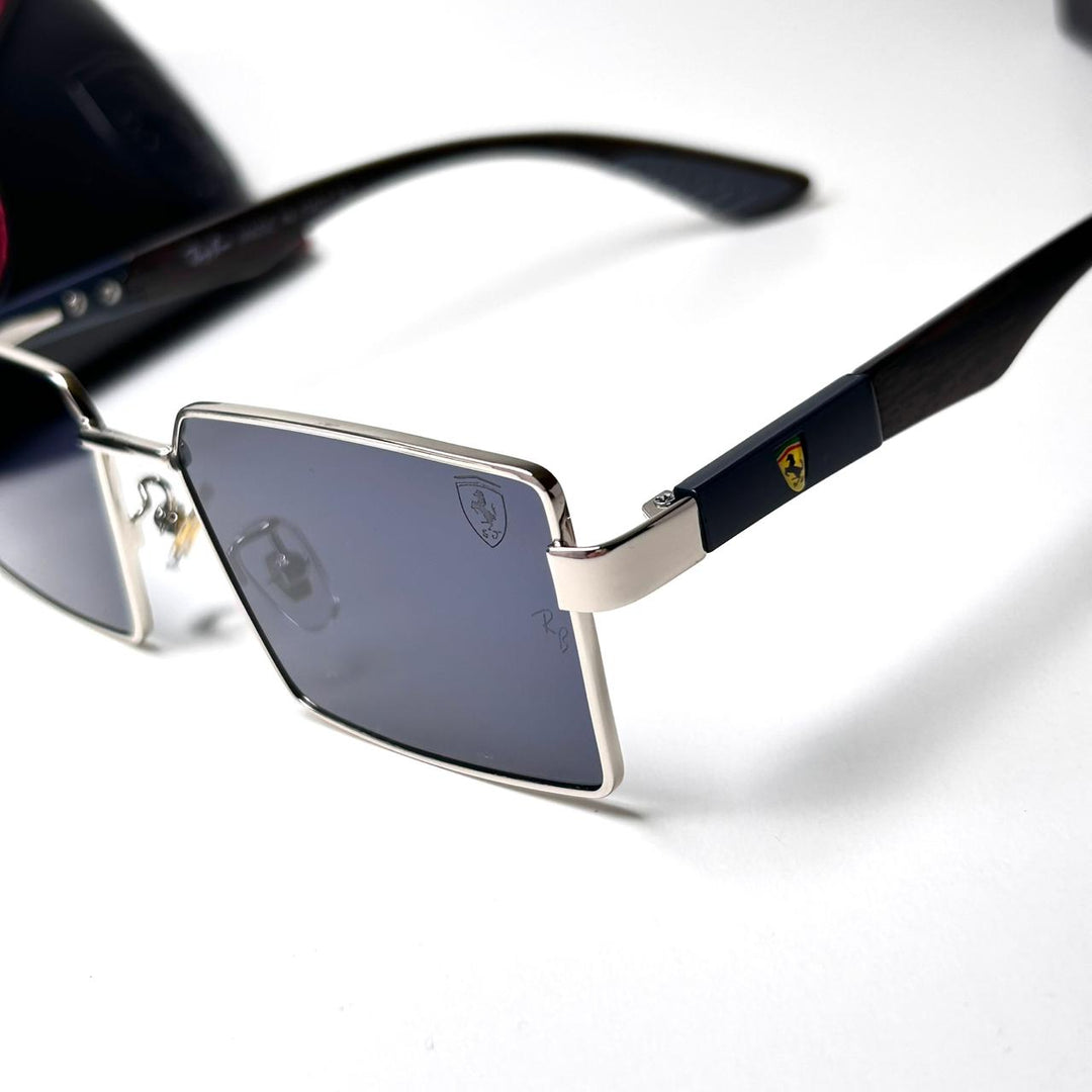 Ray Ban Ferrari Wooden Rectangular - Black - Giiz store