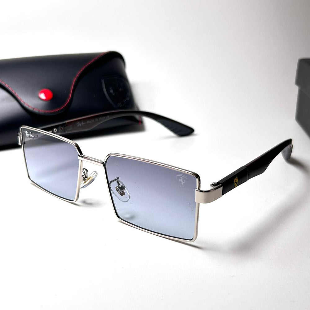 Ray - Ban Ferrari Wooden Rectangular – Blue - Giiz store