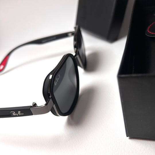 Ray Ban Geometric Polarized Scuderia Ferrari - Black matte - Giiz store