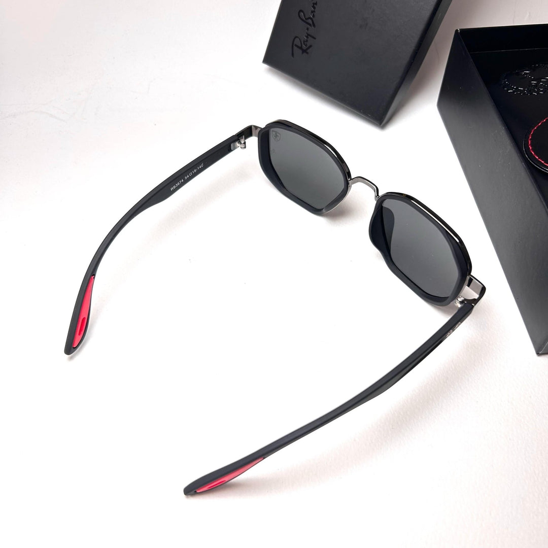 Ray Ban Geometric Polarized Scuderia Ferrari - Black matte - Giiz store
