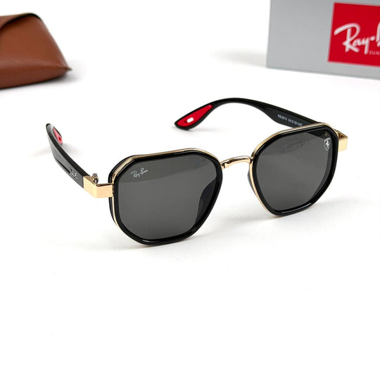 Ray Ban Geometric Scuderia Ferrari b - Golden Black - Giiz store