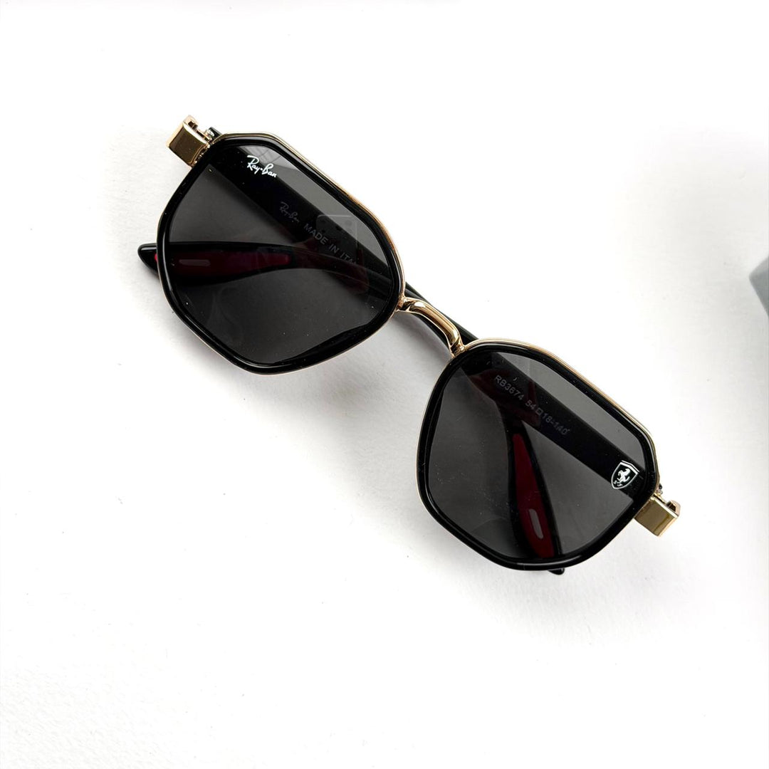 Ray Ban Geometric Scuderia Ferrari b - Golden Black - Giiz store