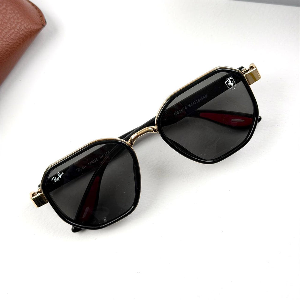 Ray Ban Geometric Scuderia Ferrari b - Golden Black - Giiz store
