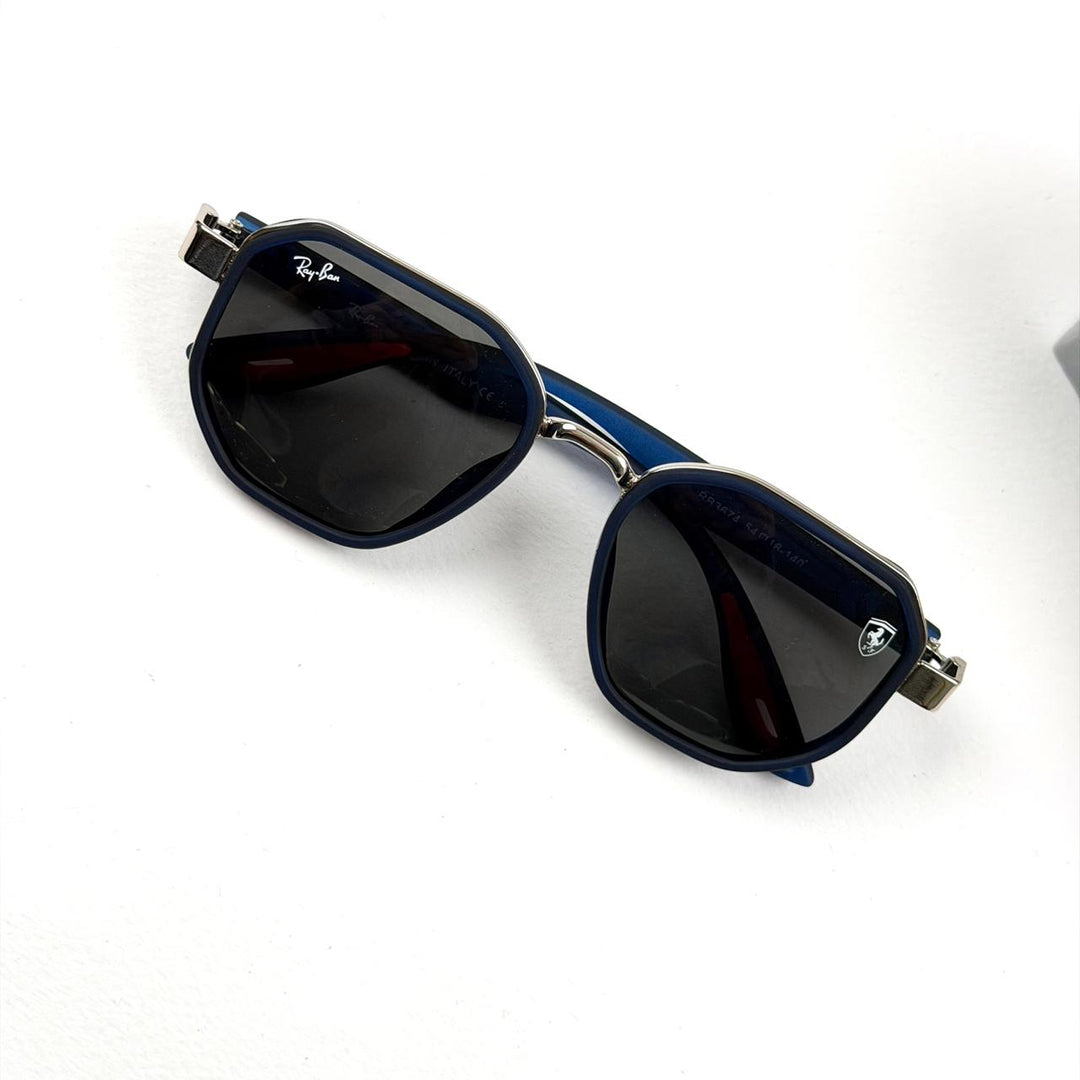 Ray Ban Geometric Scuderia Ferrari b - Silver Navy - Giiz store