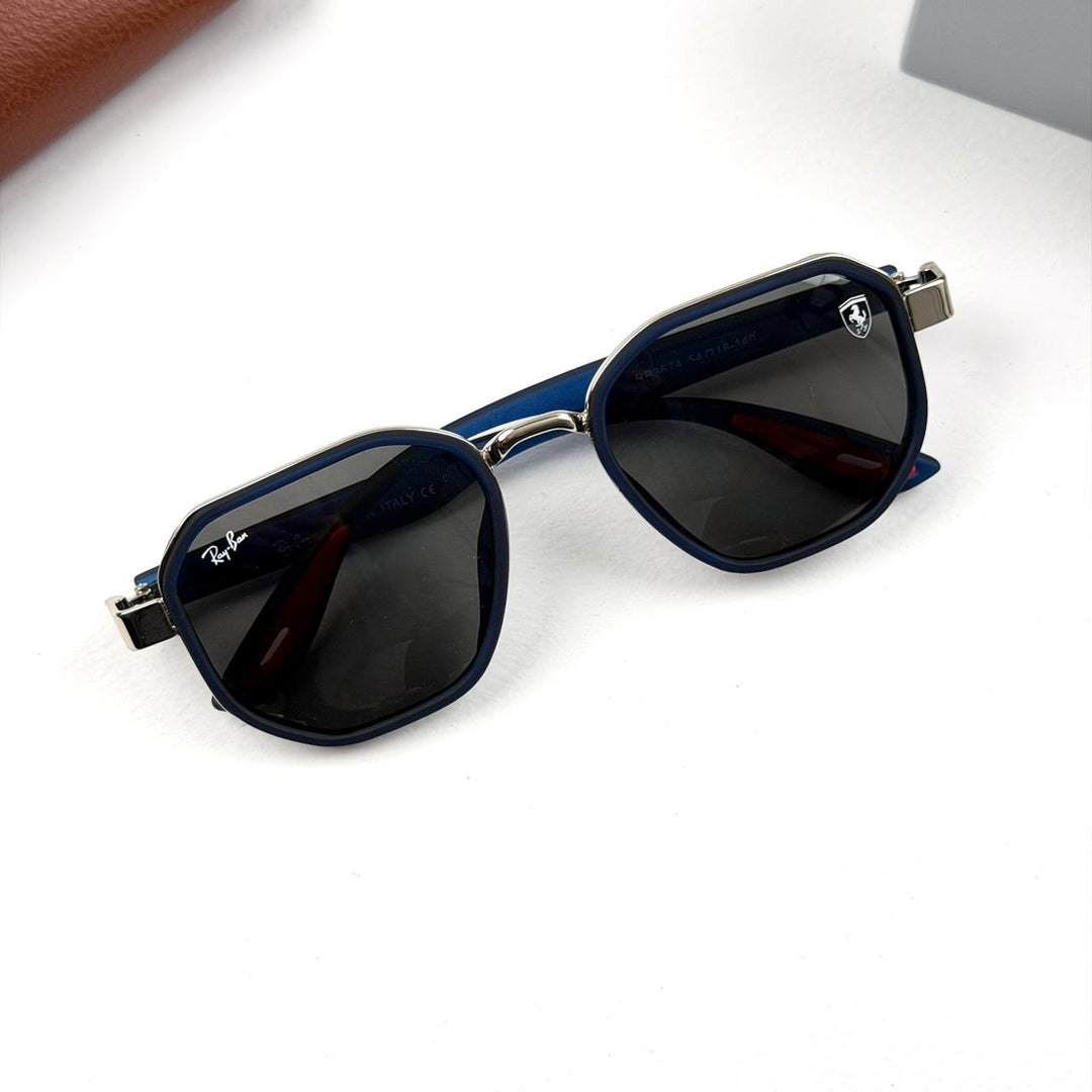 Ray Ban Geometric Scuderia Ferrari b - Silver Navy - Giiz store