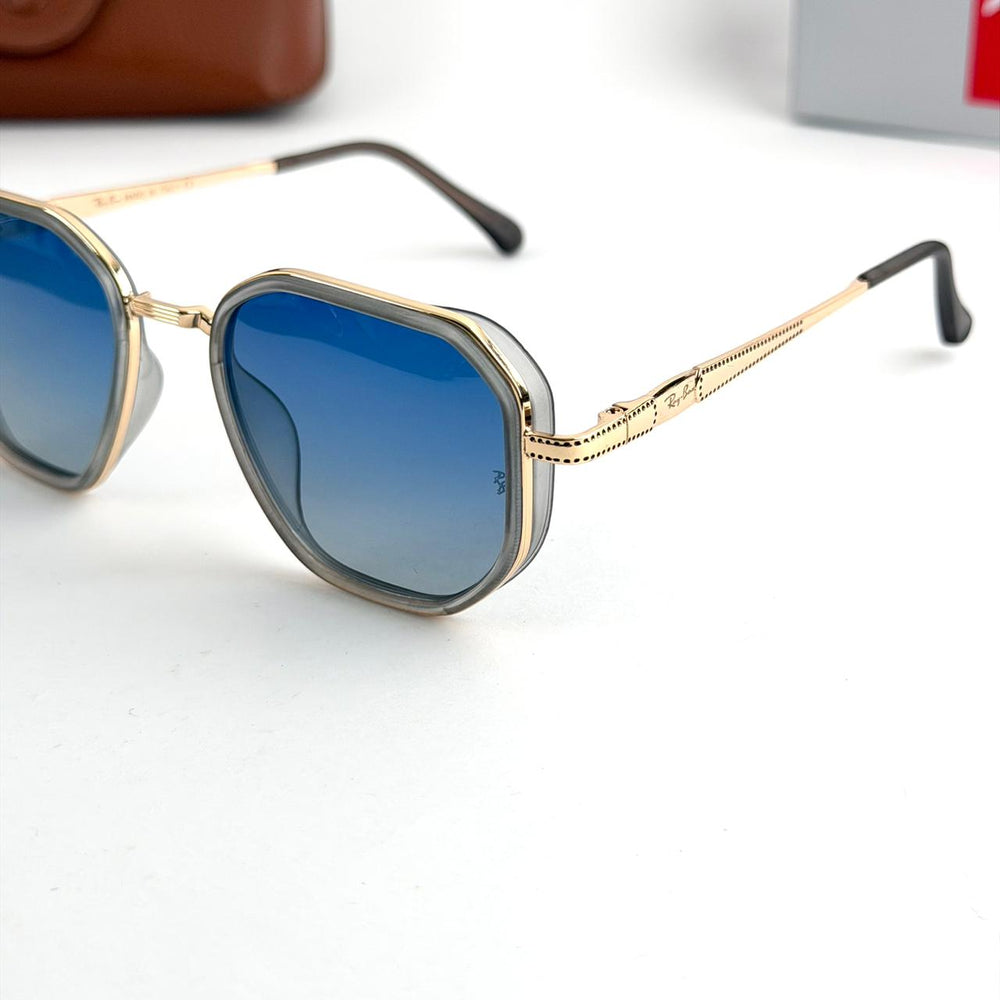 Ray Ban Geometric Square – Crystal Grey / Blue Gradient - Giiz store
