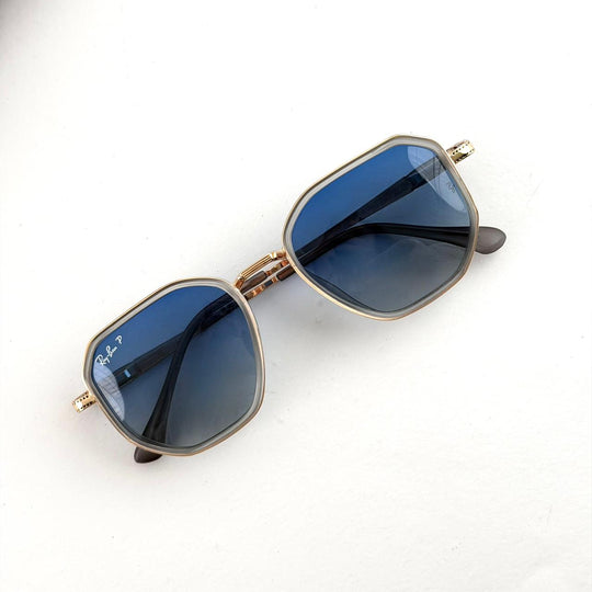 Ray Ban Geometric Square – Crystal Grey / Blue Gradient - Giiz store