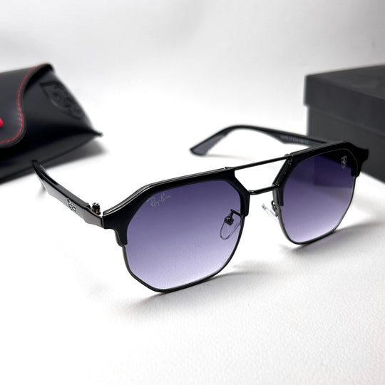 Ray Ban Geometric Squarish Scuderia Ferrari - Purple Gradient - Giiz store
